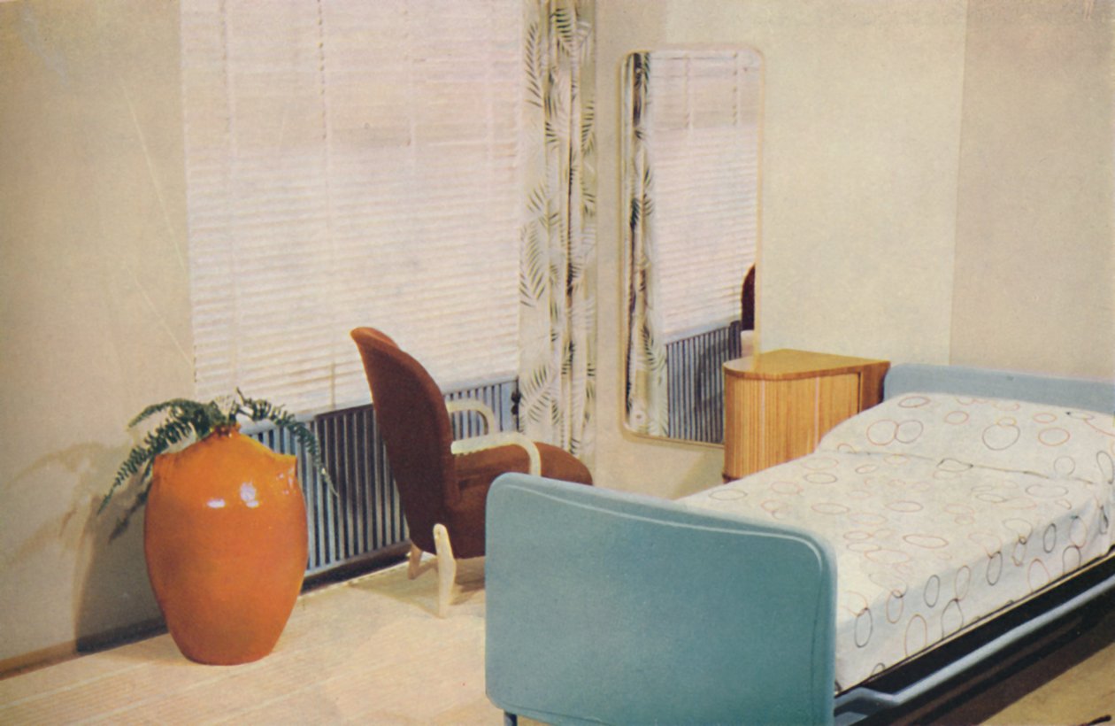 Sypialnia hotelowa, 1940 autorstwa Unbekannt