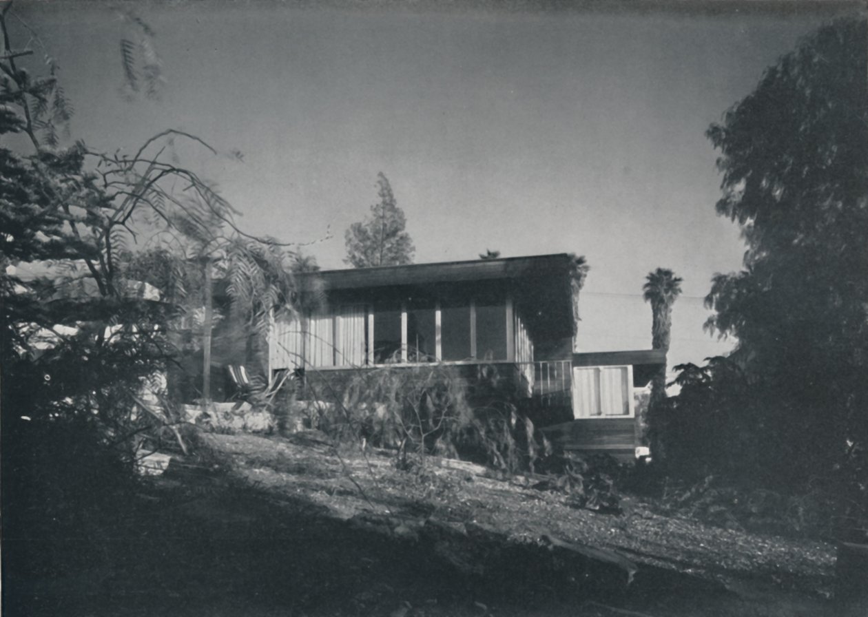 Dom w Los Angeles autorstwa Richarda J. Neutry. - Widok na patio i ogród, 1942 autorstwa Unbekannt