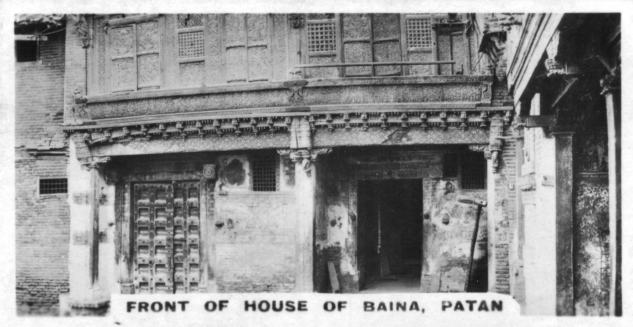 Dom Baina, Patan, Indie, ok. 1925 autorstwa Unbekannt