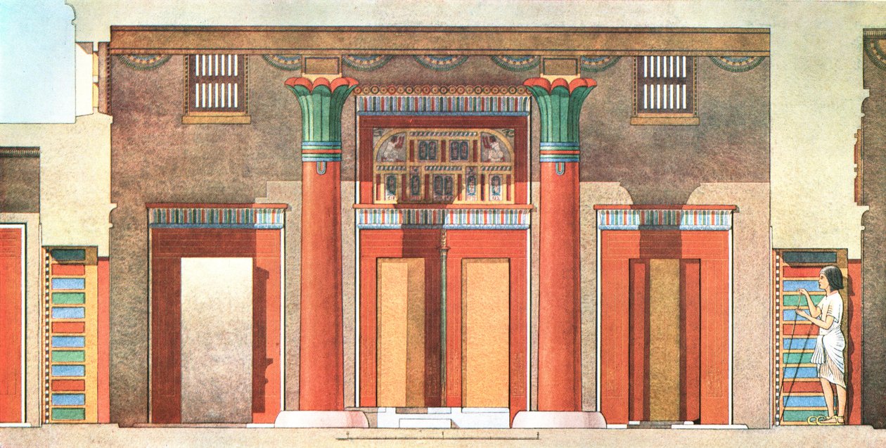 Dom generała Ramose w Tell el-Amarna, Egipt, 1928. autorstwa Unbekannt