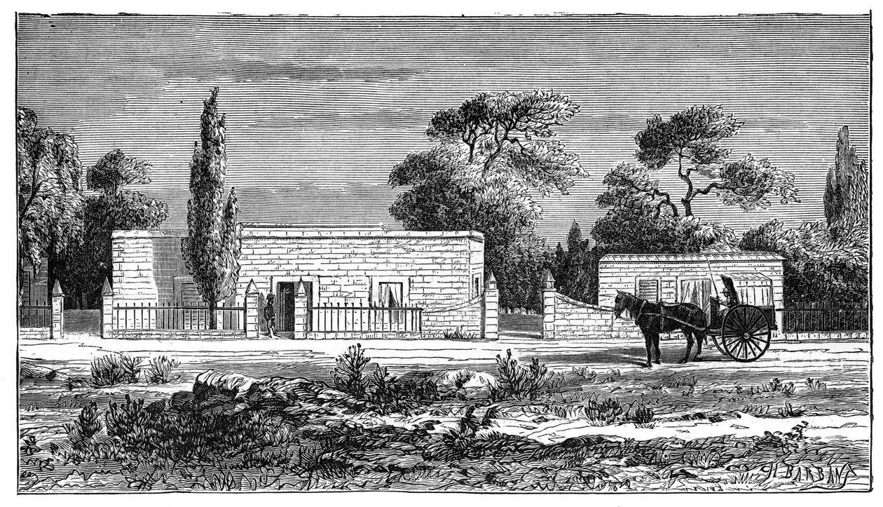 Dom bogatego Bura, RPA, ok. 1890 autorstwa Unbekannt
