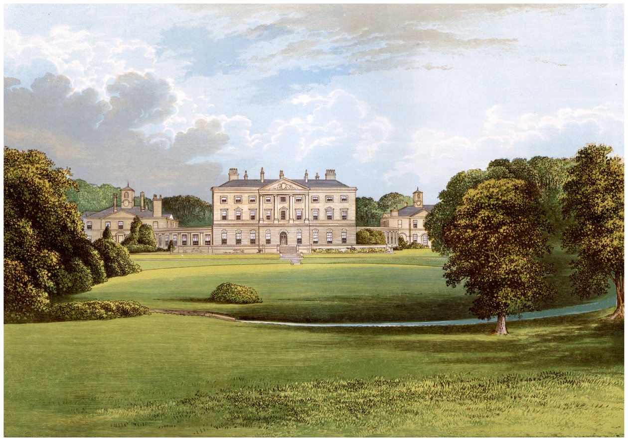 Howick Hall, Northumberland, dom Earl Grey, ok. 1880 r. autorstwa Unbekannt