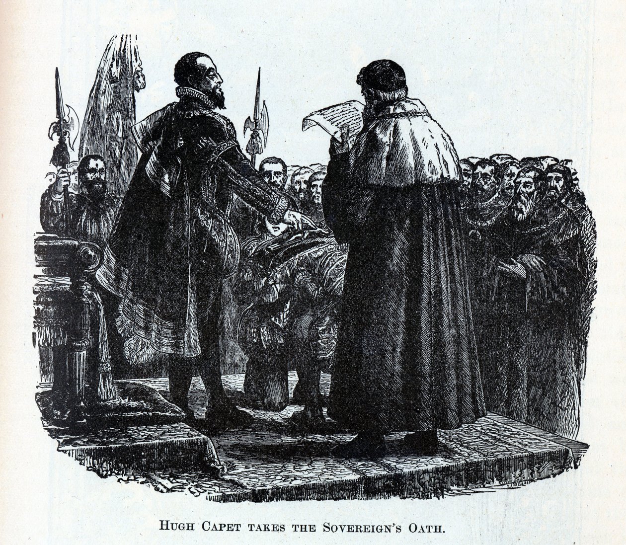 Hugh Capet składa przysięgę suwerenów, 1882 r autorstwa Unbekannt