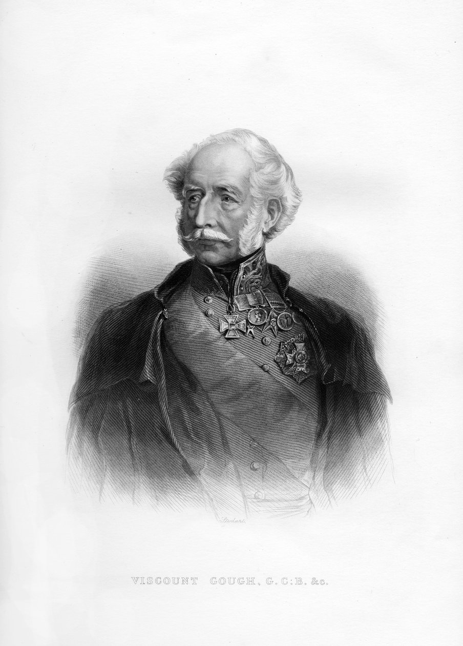 Hugh Gough, 1. wicehrabia Gough, brytyjski feldmarszałek, XIX w. autorstwa Unbekannt