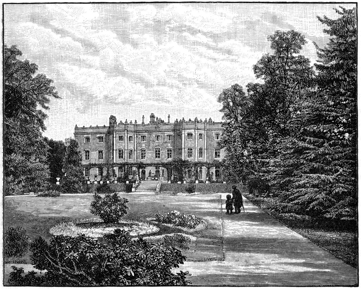 Dwór Hughendenów, Buckinghamshire, 1900 autorstwa Unbekannt