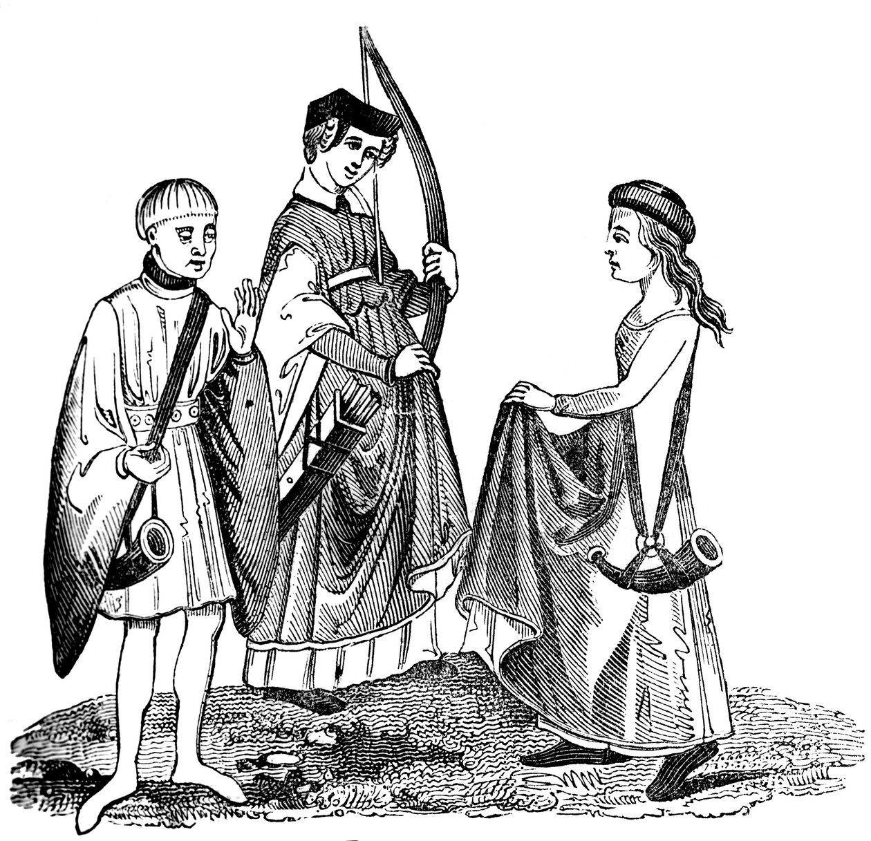 Suknie myśliwskie, XV wiek, 1833 autorstwa Unbekannt