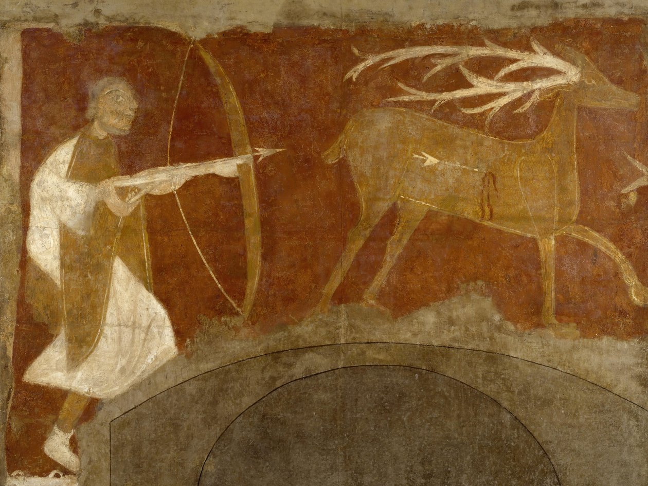 Scena myśliwska, pierwsza połowa XII w. prawdopodobnie 1129-34. autorstwa Unbekannt