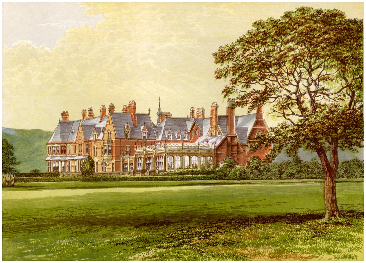 Hutton Hall, Yorkshire, dom rodziny Pease, ok. 1880 autorstwa Unbekannt