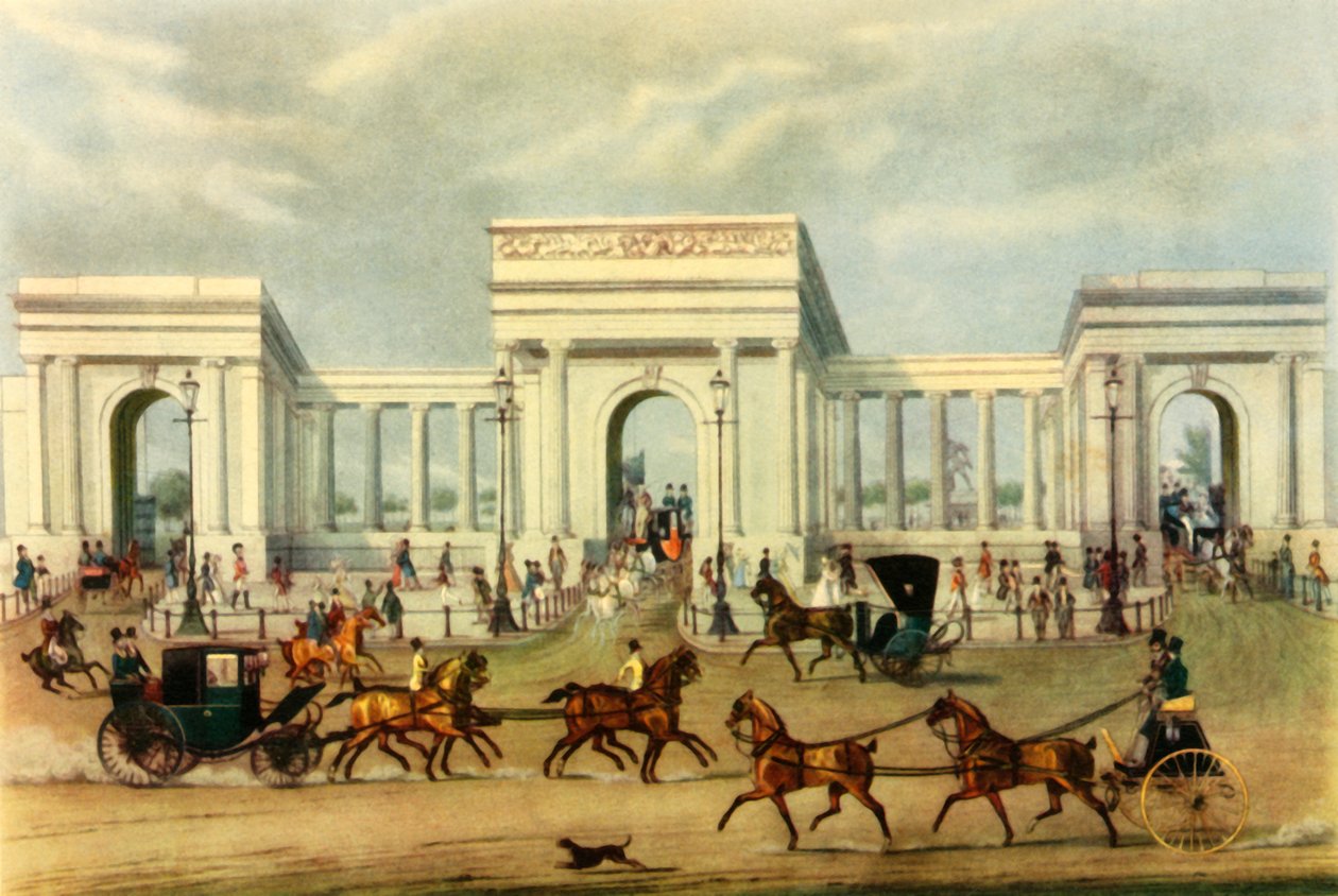 „Hyde Park Corner”, XIX w., 1944. autorstwa Unbekannt