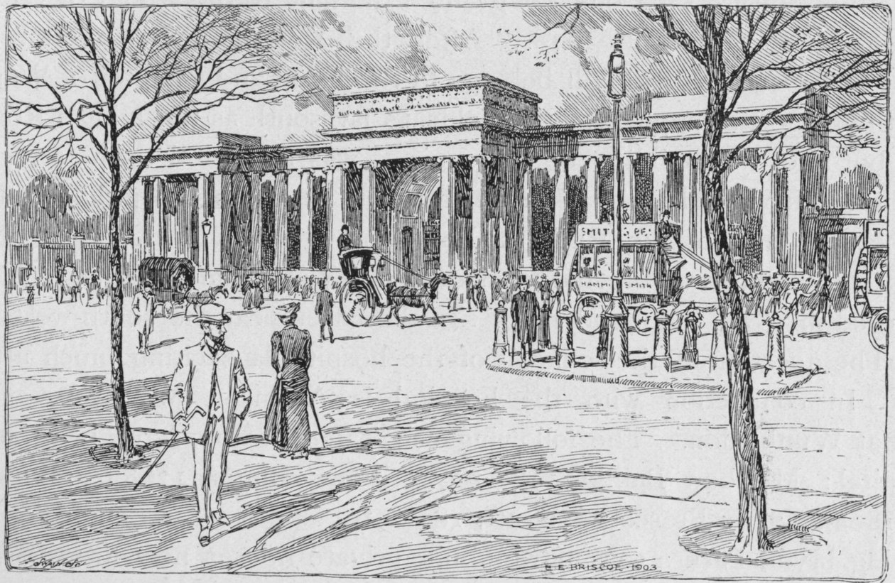 Hyde Park Corner, Londyn, 1903 1911 autorstwa Unbekannt