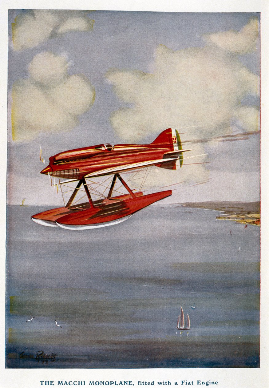 Wodnosamolot Macchi, Schneider Trophy, wrzesień 1929 autorstwa Unbekannt