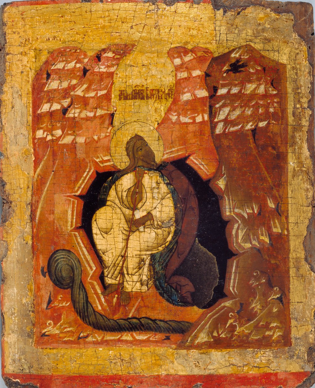 Ikona Eliasza karmiona przez Wronę, XV-XVI wiek 1401-1600 autorstwa Unbekannt
