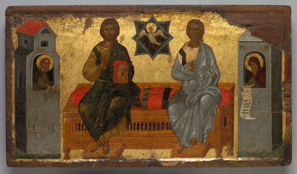 Ikona Trójcy Nowego Testamentu, c. 1450. autorstwa Unbekannt
