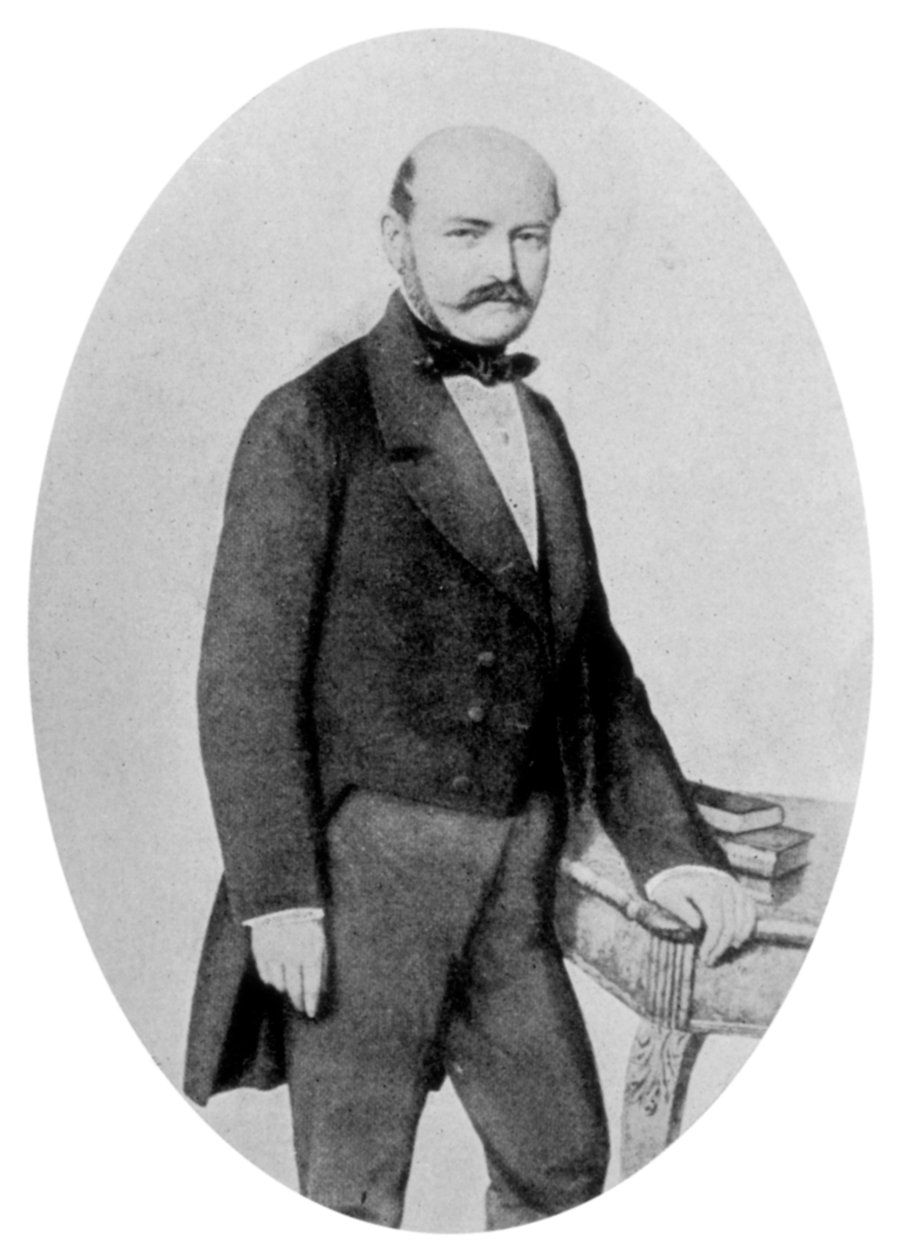 Ignaz Philip Semmelweis 1818-1865, węgierski położnik, XIX w. autorstwa Unbekannt