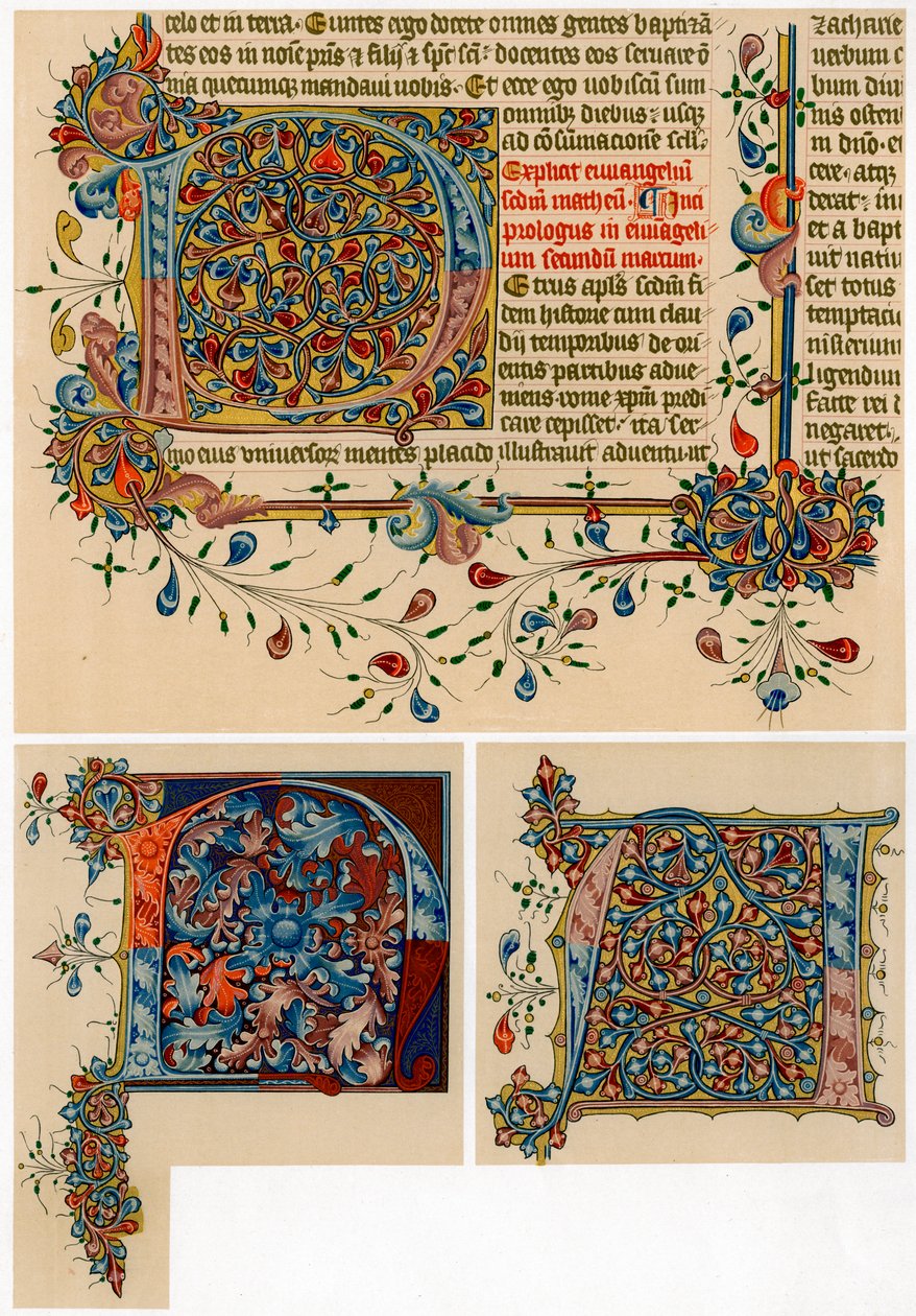 Iluminowane litery początkowe, 1405-1415 autorstwa Unbekannt