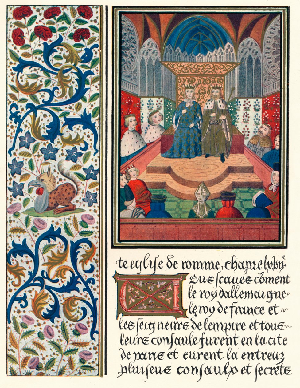 Podświetlana strona, z bordiurą, ok. 1480 1905 autorstwa Unbekannt