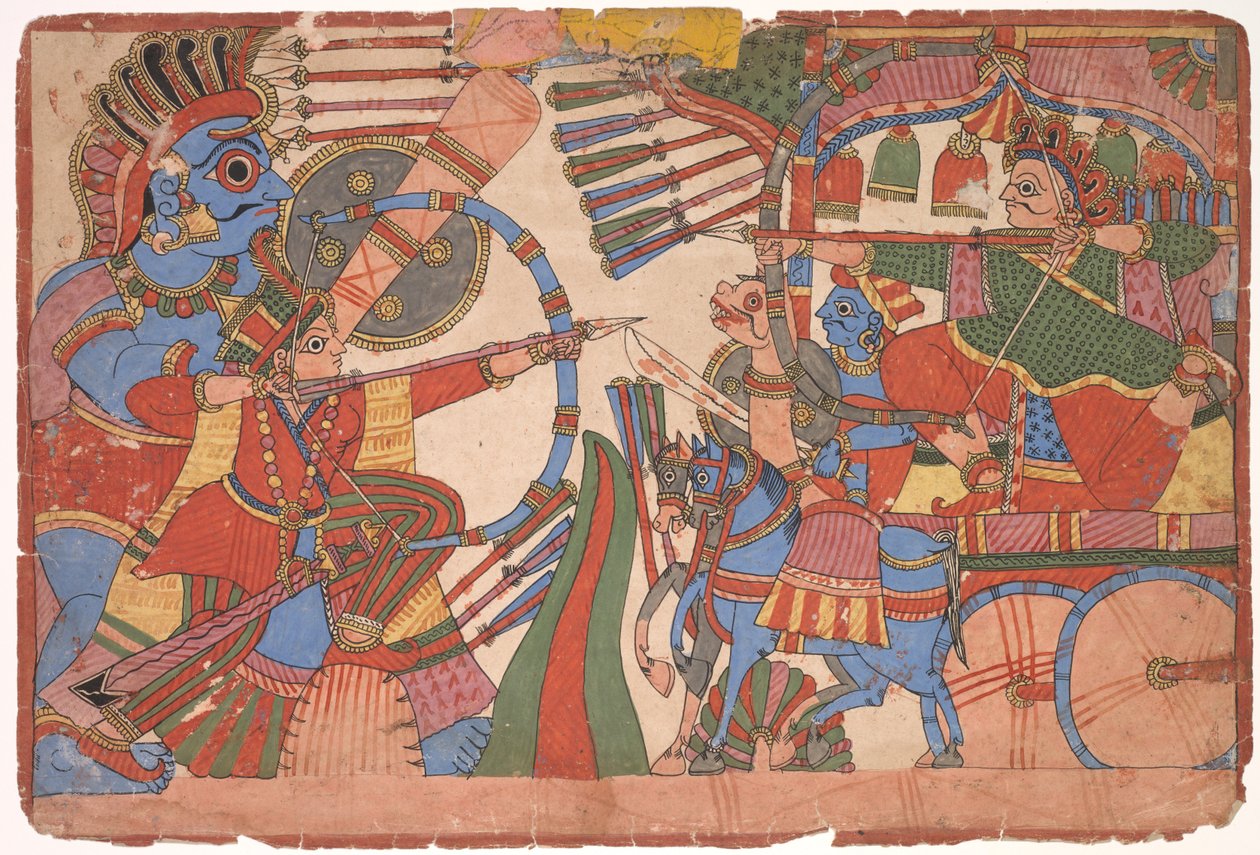 Ilustracja do Mahabharaty autorstwa Unbekannt Unbekannt