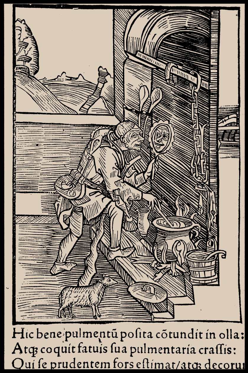 Ilustracja do książki Sebastiana Branta Statek głupców, 1497. autorstwa Unbekannt