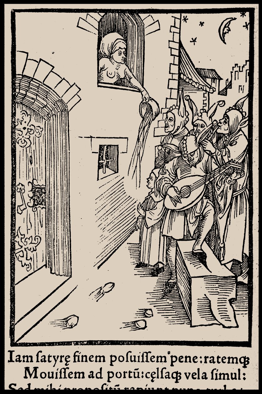 Ilustracja do książki Sebastiana Branta Statek głupców, 1497. autorstwa Unbekannt