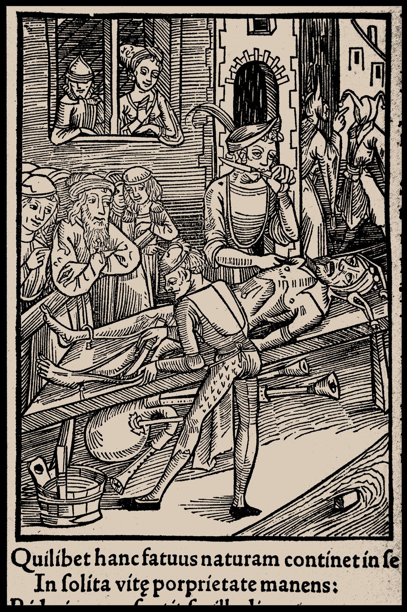 Ilustracja do książki Sebastiana Branta Statek głupców, 1497. autorstwa Unbekannt