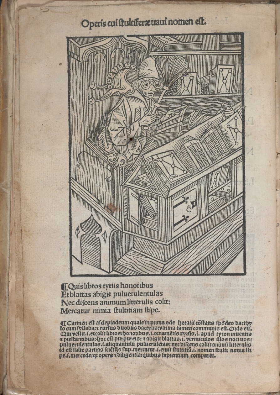 Ilustracja do książki Sebastiana Branta Statek głupców, 1513. autorstwa Unbekannt