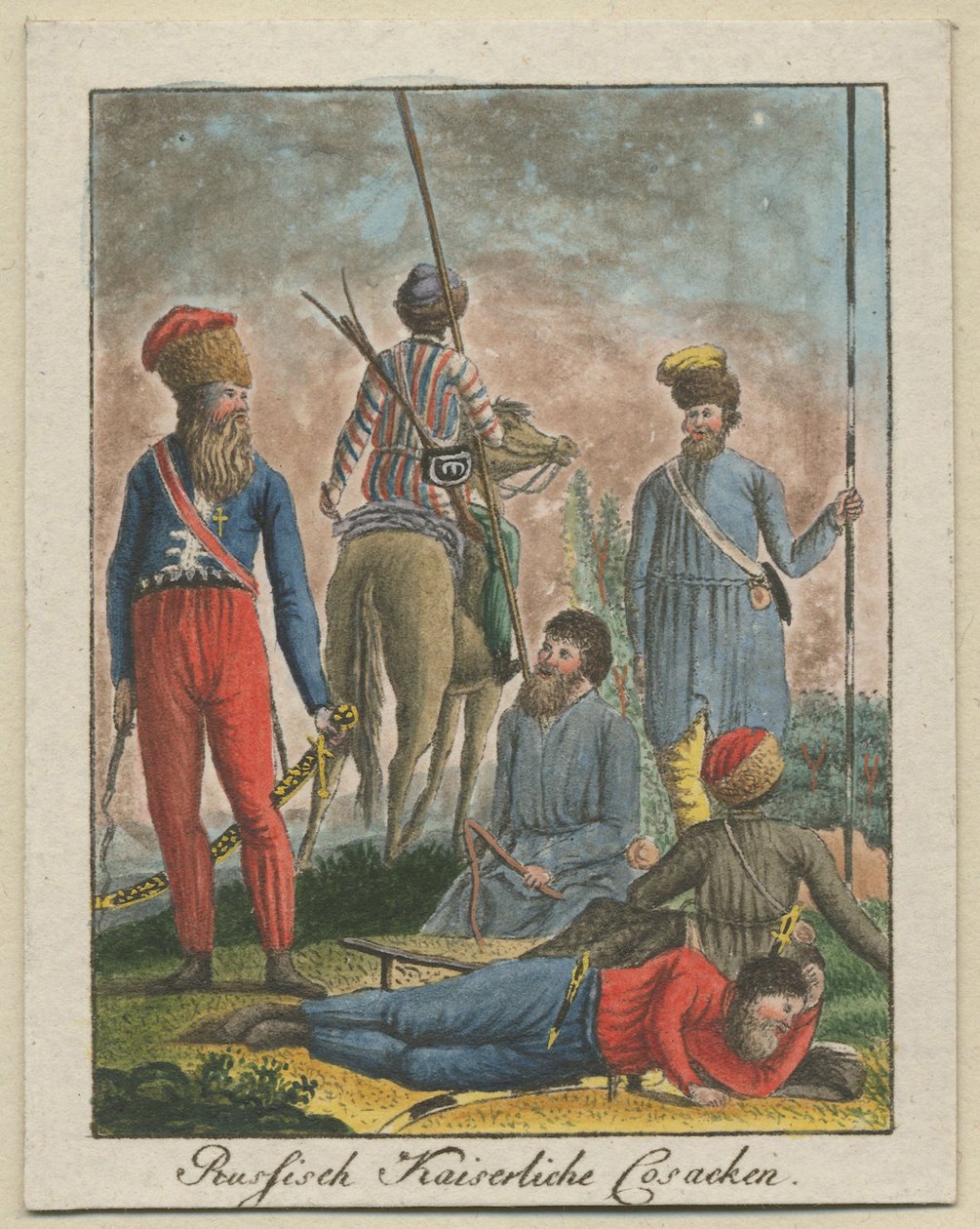 Kozacy cesarsko-rosyjscy, 1799 autorstwa Unbekannt