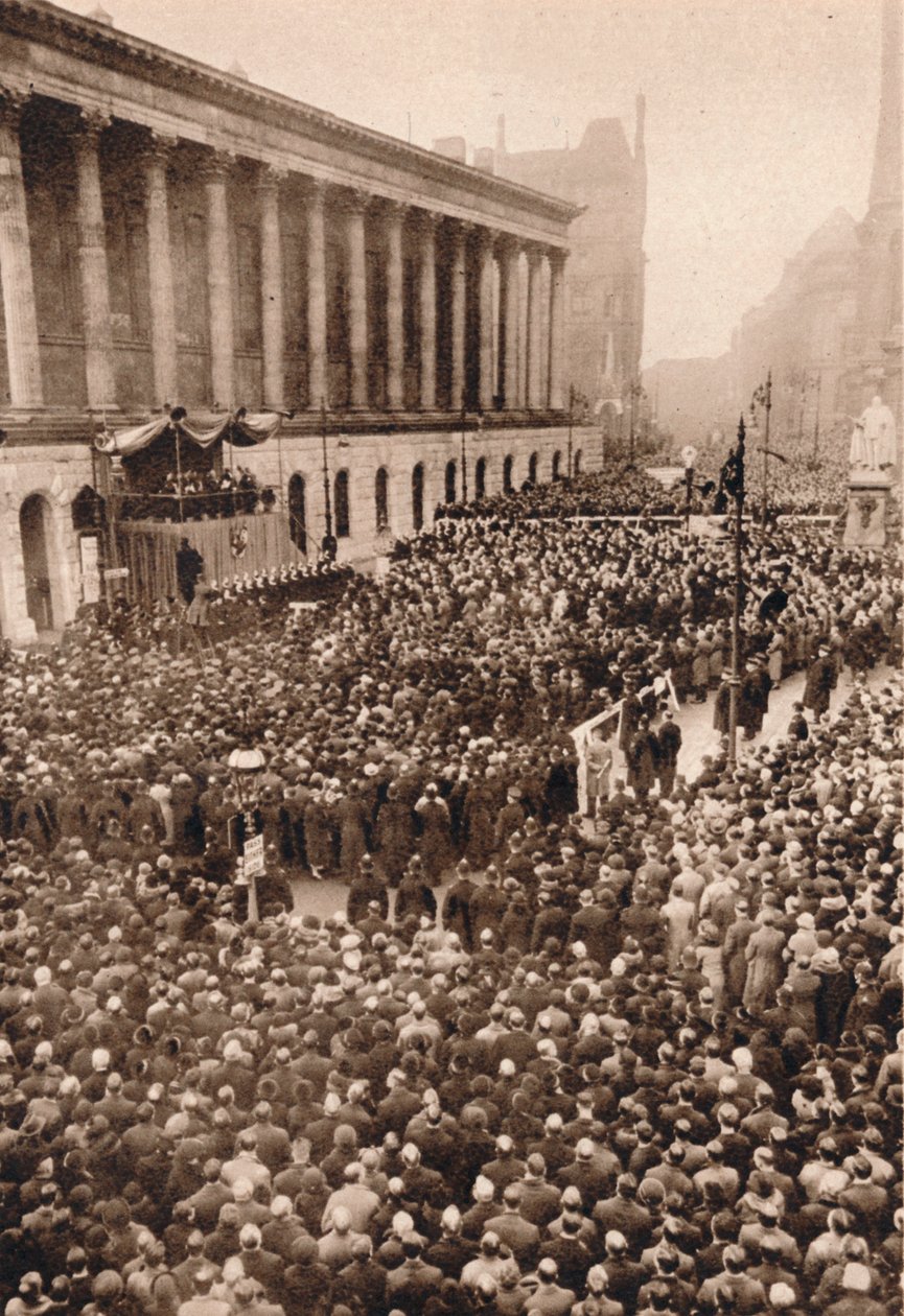 W Birmingham: Król Edward VIII. proklamowany w drugim co do wielkości mieście w Anglii, 1936 autorstwa Unbekannt