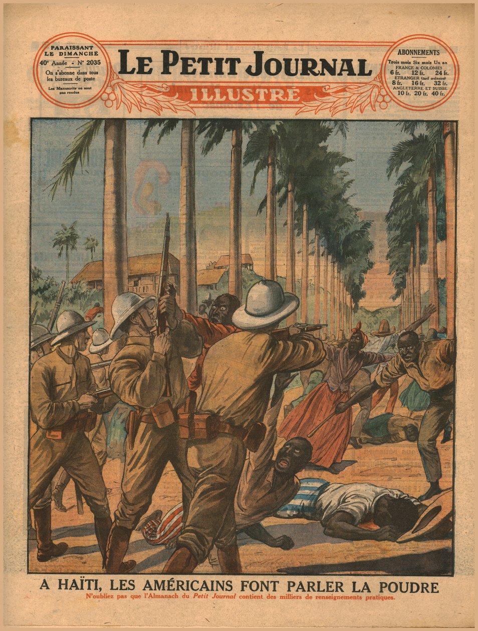 Na Haiti Amerykanie pozwolili mówić prochowi, 1929. autorstwa Unbekannt
