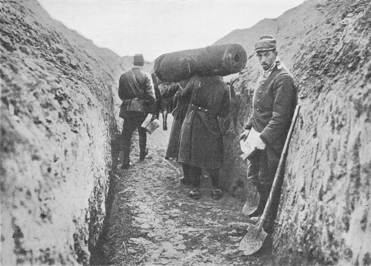 W jednym z francuskich okopów, 1914 autorstwa Unbekannt