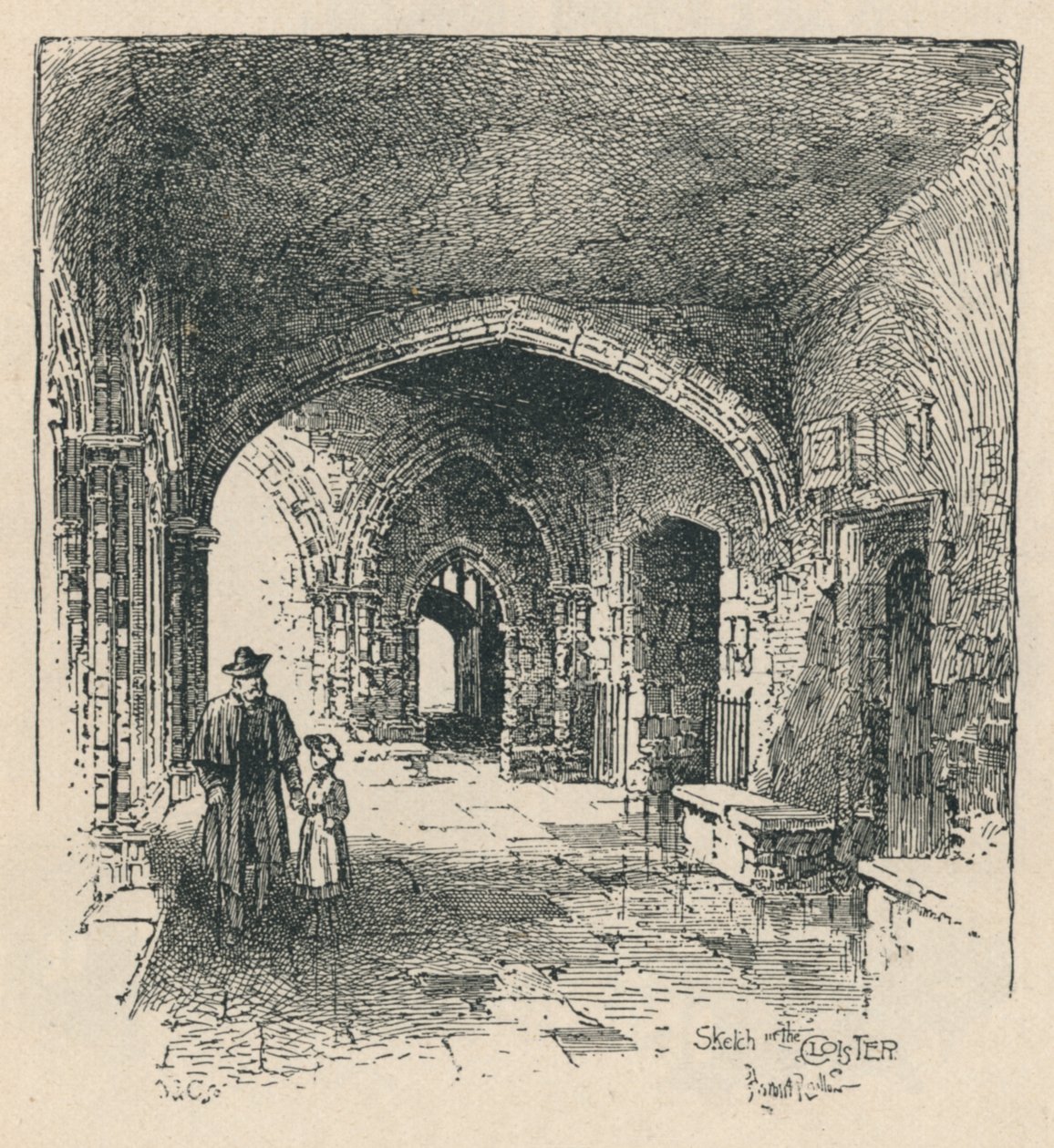 W klasztorze, 1895 autorstwa Unbekannt