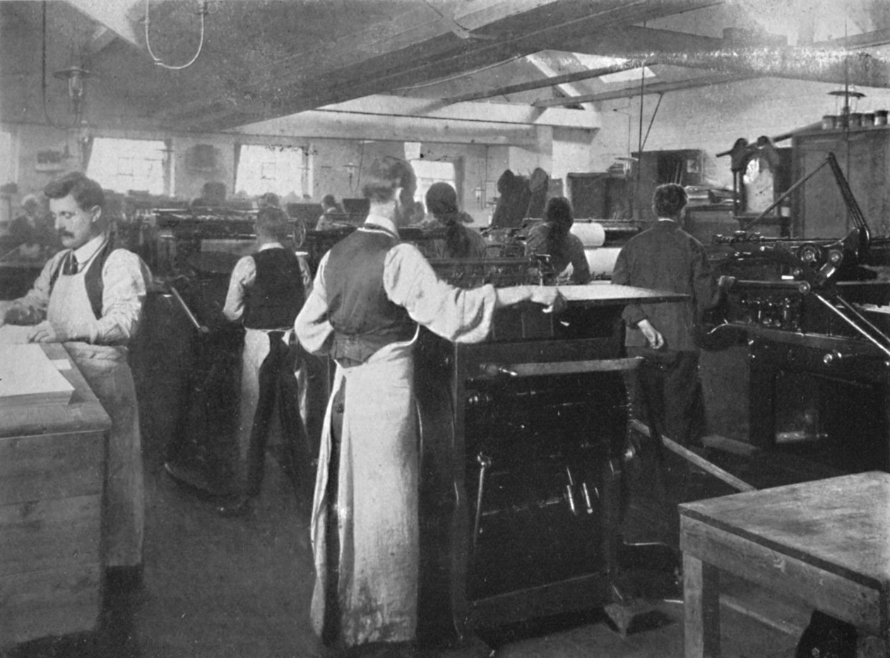 W maszynowni, 1916 autorstwa Unbekannt