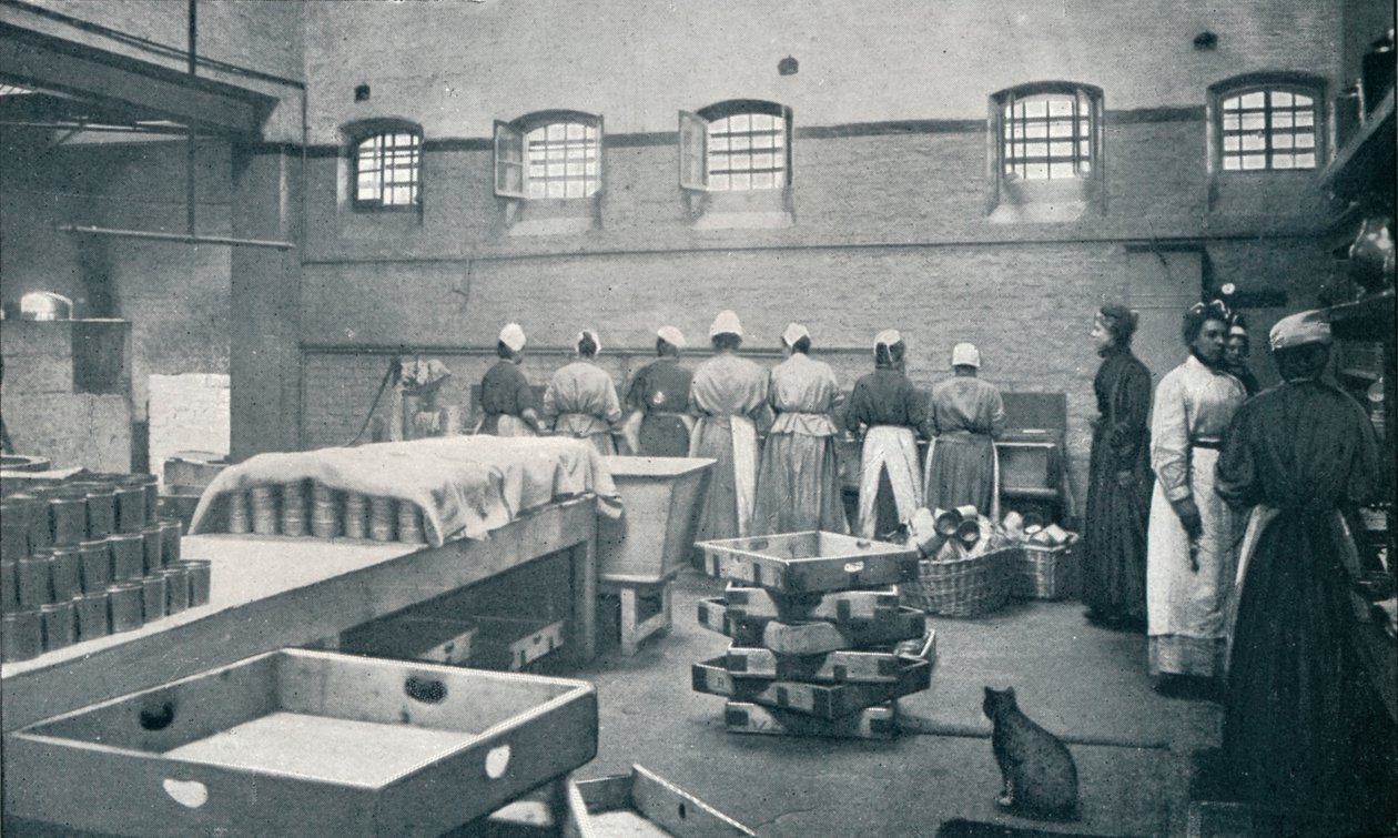 W kuchni więzienia Holloway, Londyn, c1901 1901 autorstwa Unbekannt