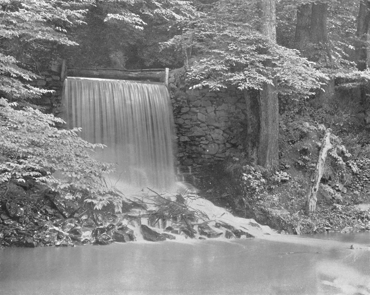 Independence Falls, na Darby Creek, niedaleko Filadelfii, USA, ok. 1900. autorstwa Unbekannt
