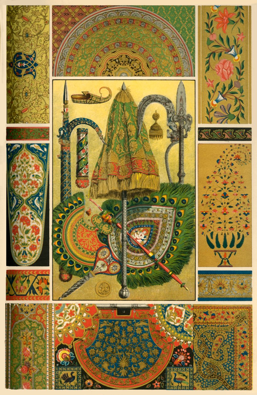 Indian metaloplastyka, hafty, tkactwo i malarstwo, 1898. autorstwa Unbekannt