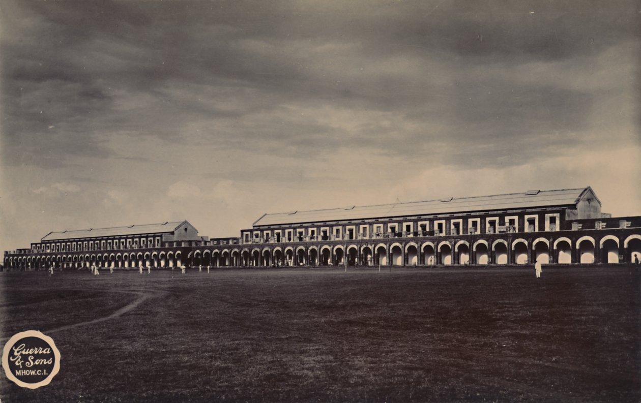 Indyjskie koszary wojskowe, ok. 1910 r. autorstwa Unbekannt