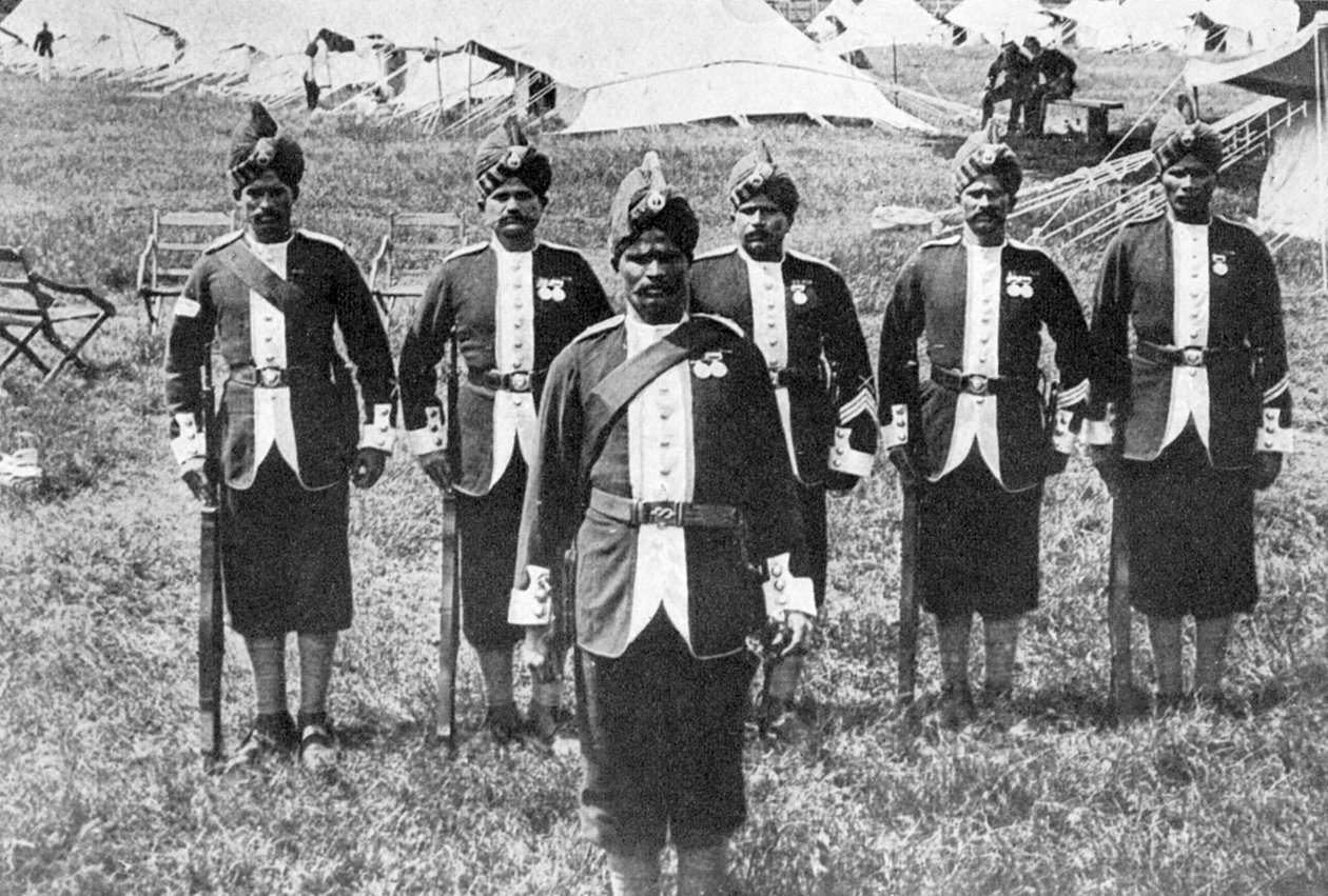 Wojska indyjskie na froncie, I wojna światowa, 1914-1918, ok. 1920 autorstwa Unbekannt