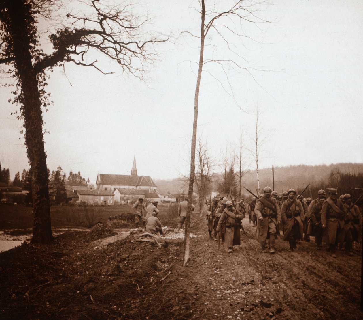 Piechota, Genicourt, północna Francja, c1914-c1918 autorstwa Unbekannt