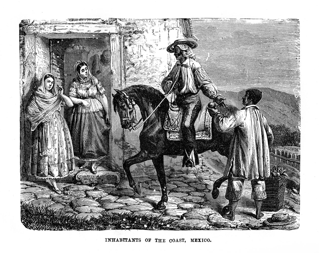Mieszkańcy wybrzeża, Meksyk, 1872 autorstwa Unbekannt