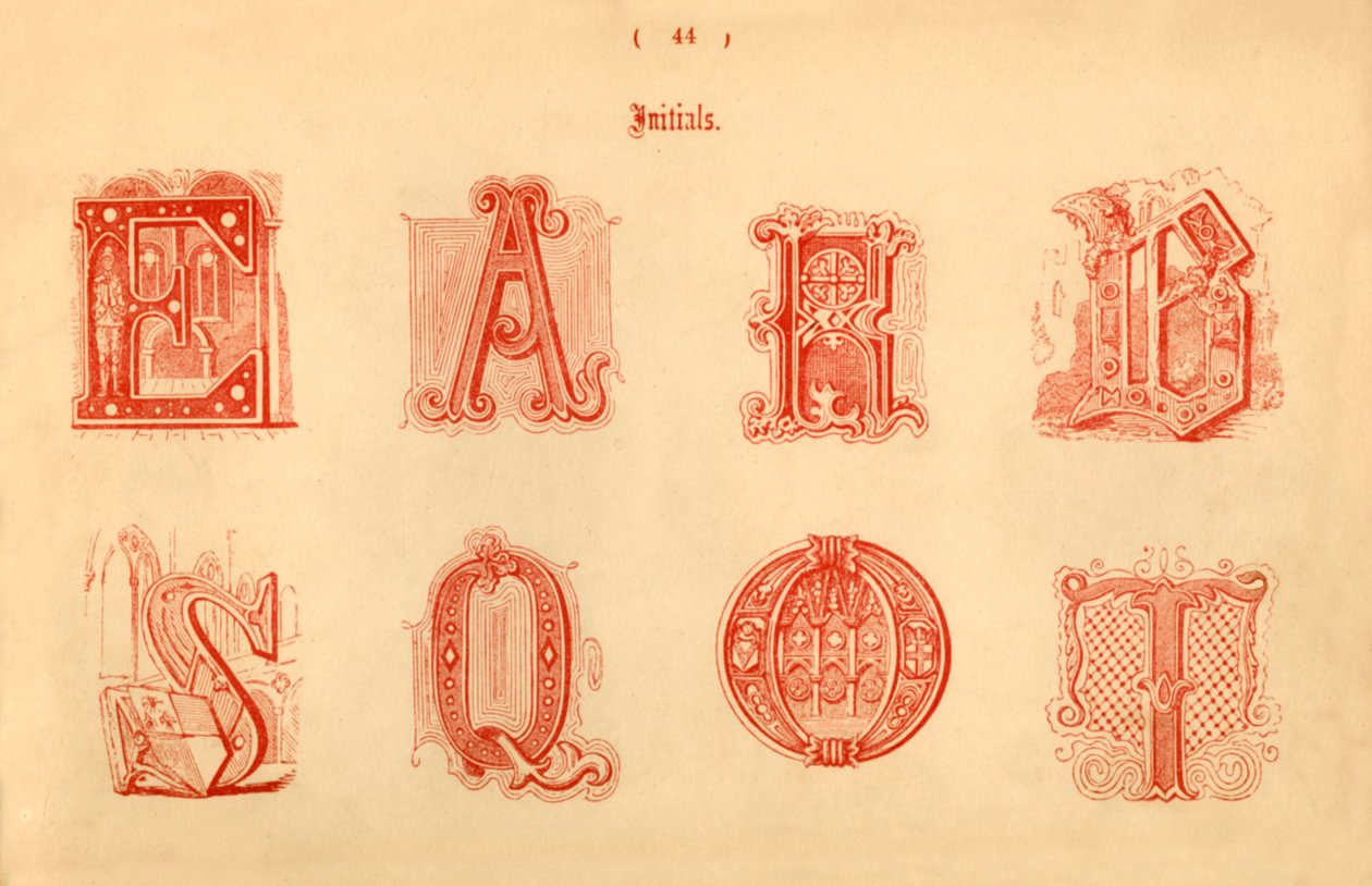 Inicjały, 1862 autorstwa Unbekannt