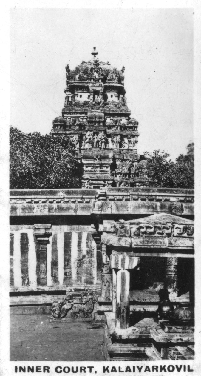 Dziedziniec wewnętrzny, Kalaiyarkovil, Indie, ok. 1925 r. autorstwa Unbekannt