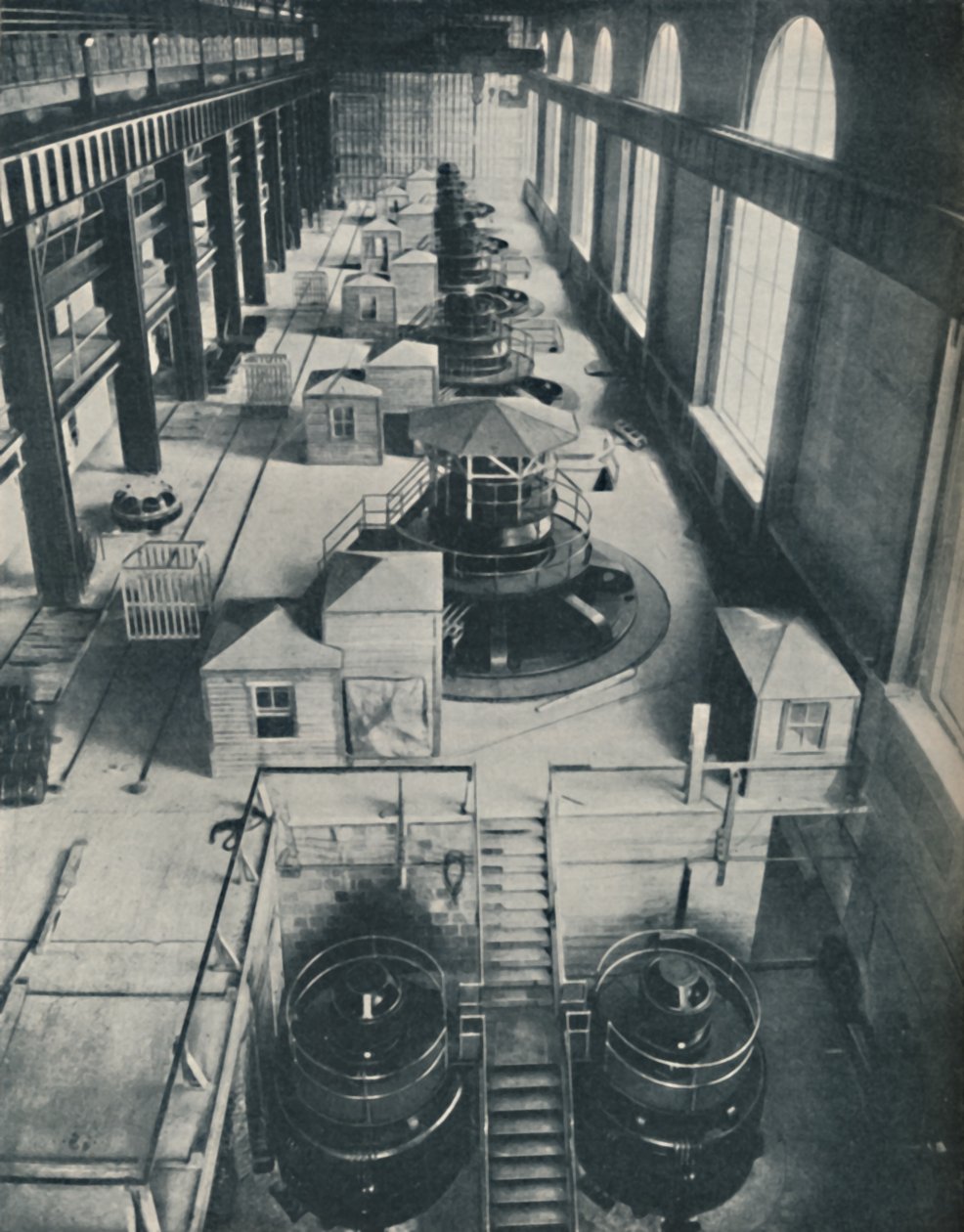 Instrumenty mocy dla rwących wód rzeki Niagara, ok. 1935 autorstwa Unbekannt