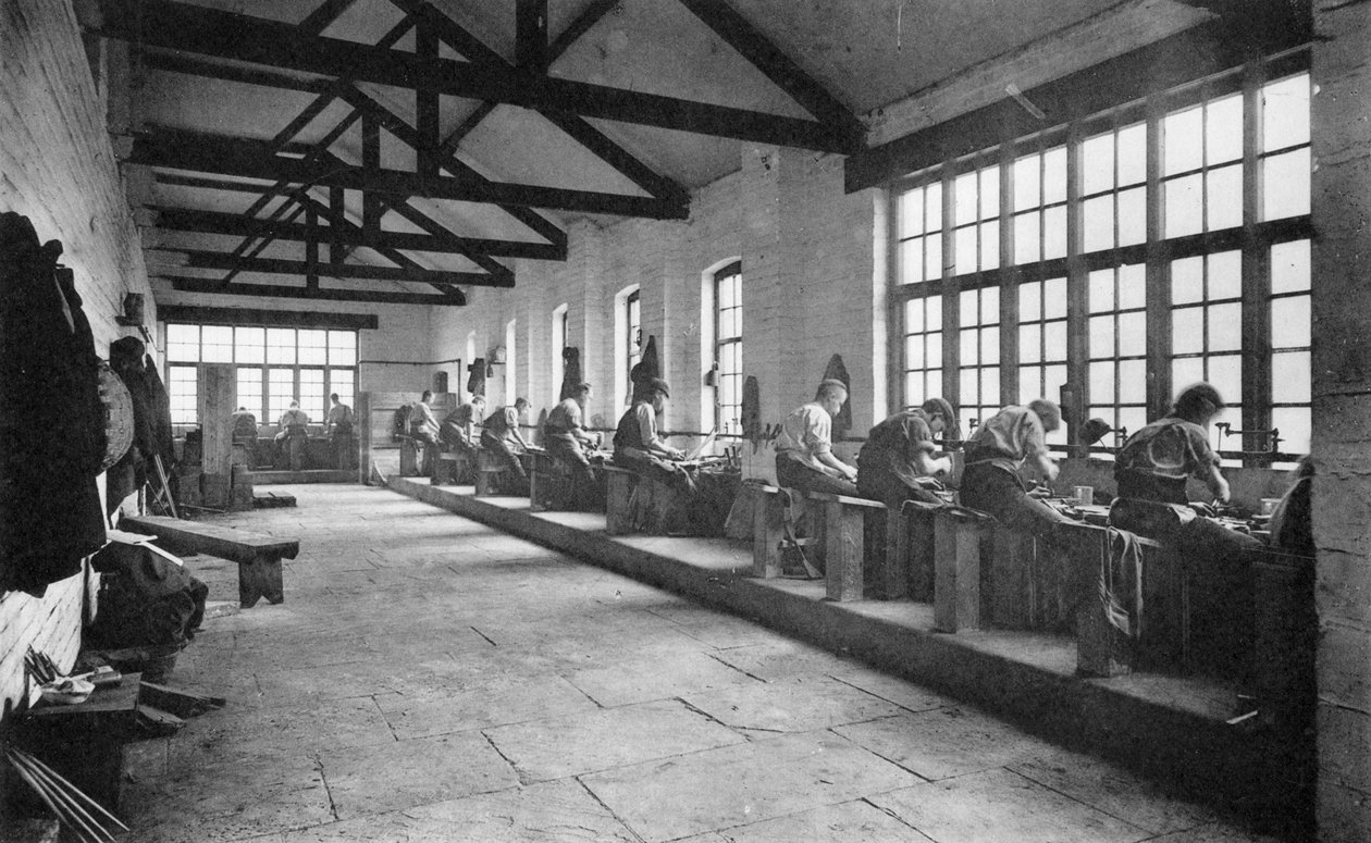 Wnętrze, Thomas Firth & Sons Norfolk Works, Sheffield, ok. 1890 r. autorstwa Unbekannt