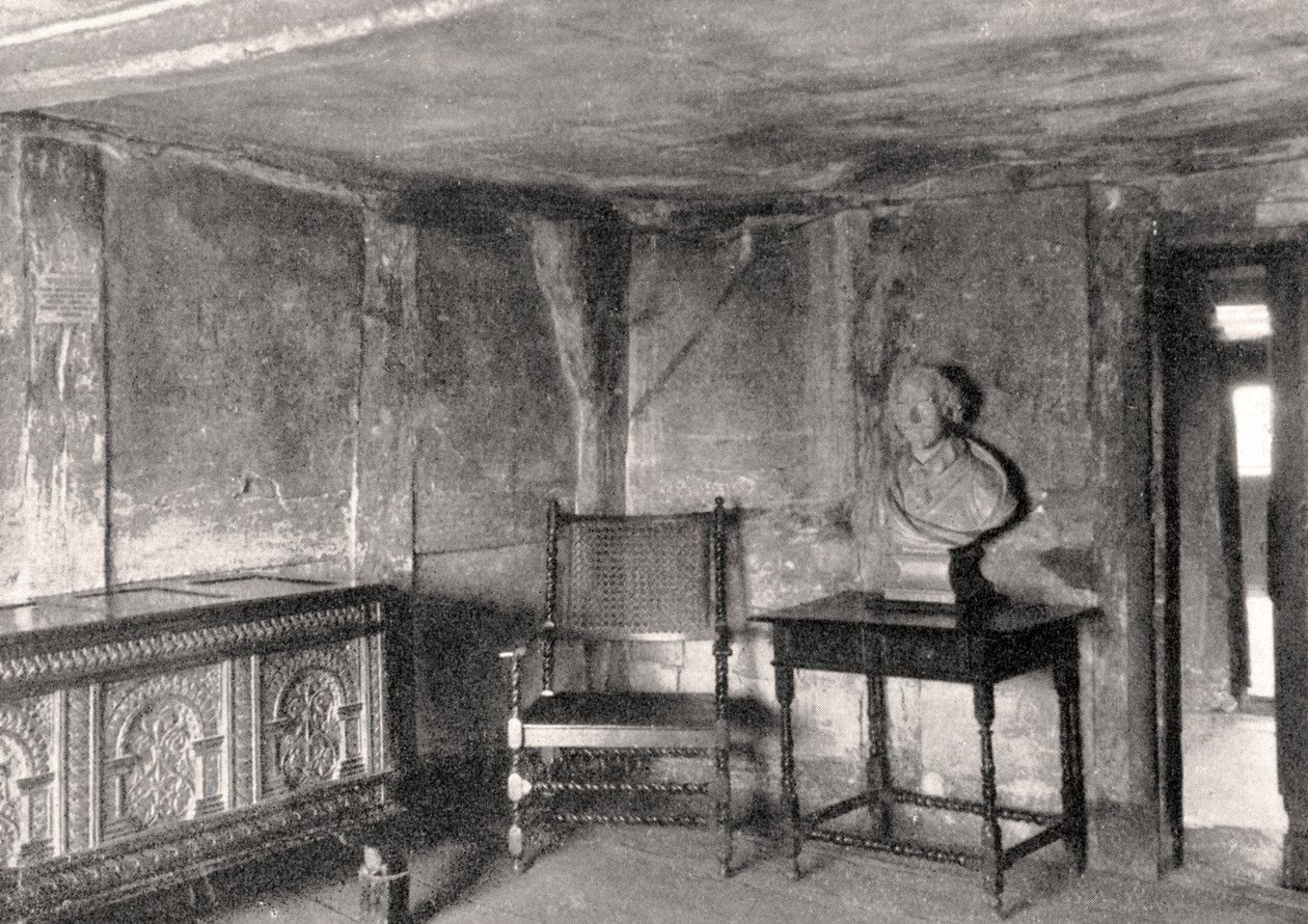 Wnętrze domu Szekspira, Stratford-upon-Avon, Warwickshire, Anglia, 1924-1926 autorstwa Unbekannt