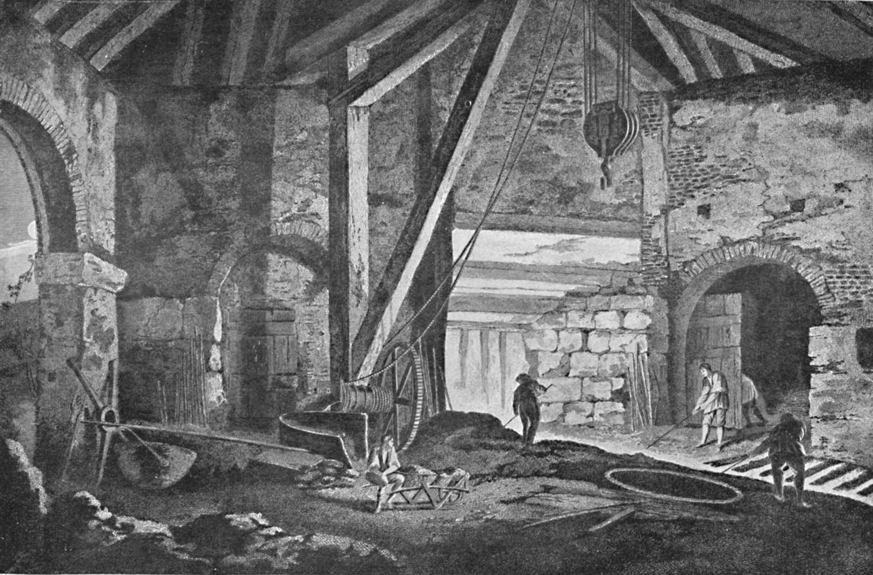Wnętrze huty w Broseley, Shropshire, 1788, 1904 autorstwa Unbekannt