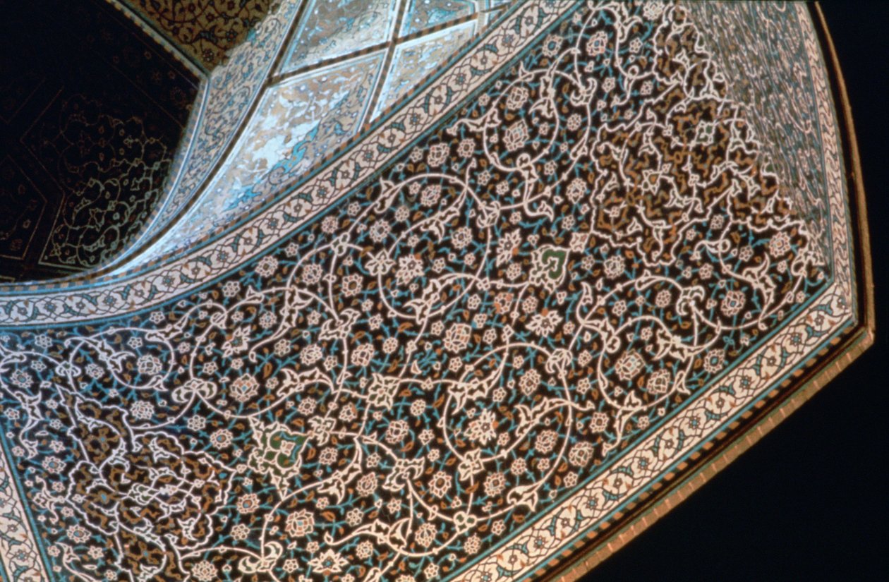 Wnętrze łuku, Meczet Szejka Lutfullaha, Isfahan, Persja, c1615 autorstwa Unbekannt