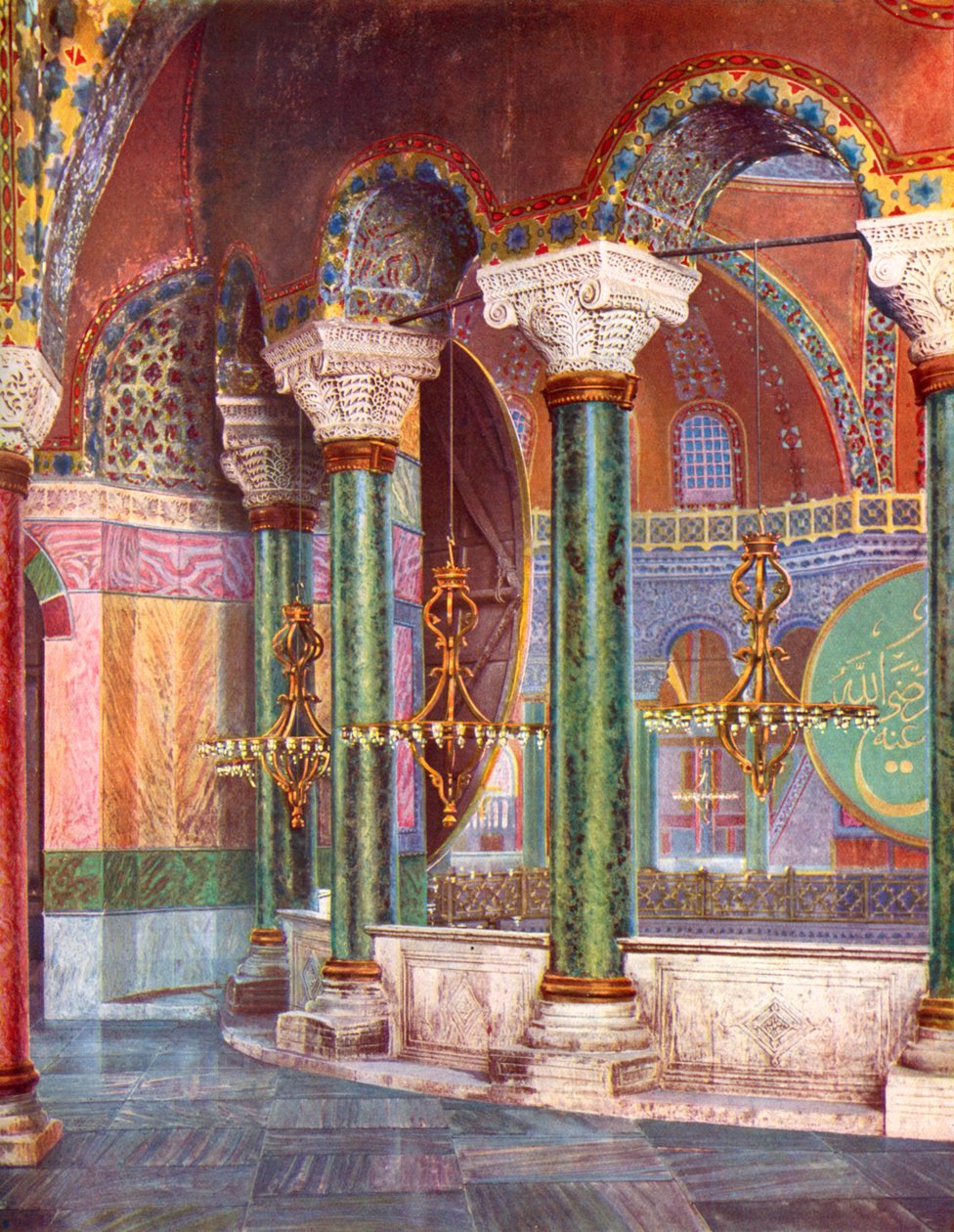 Wnętrze kościoła S. Sophia, Istambuł, Turcja, 1933-1934 autorstwa Unbekannt