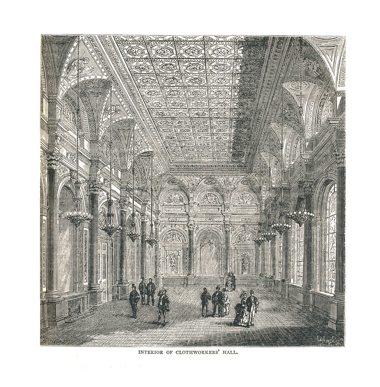 Wnętrze Sukiennic, 1878 autorstwa Unbekannt
