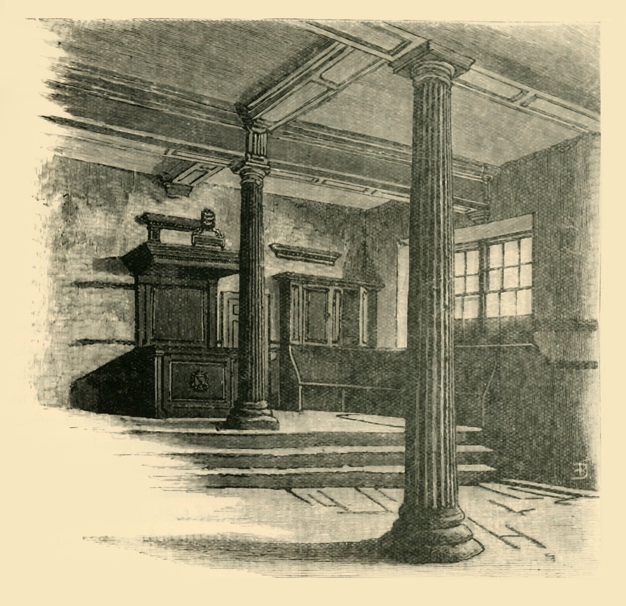 Wnętrze gimnazjum, 1898. autorstwa Unbekannt