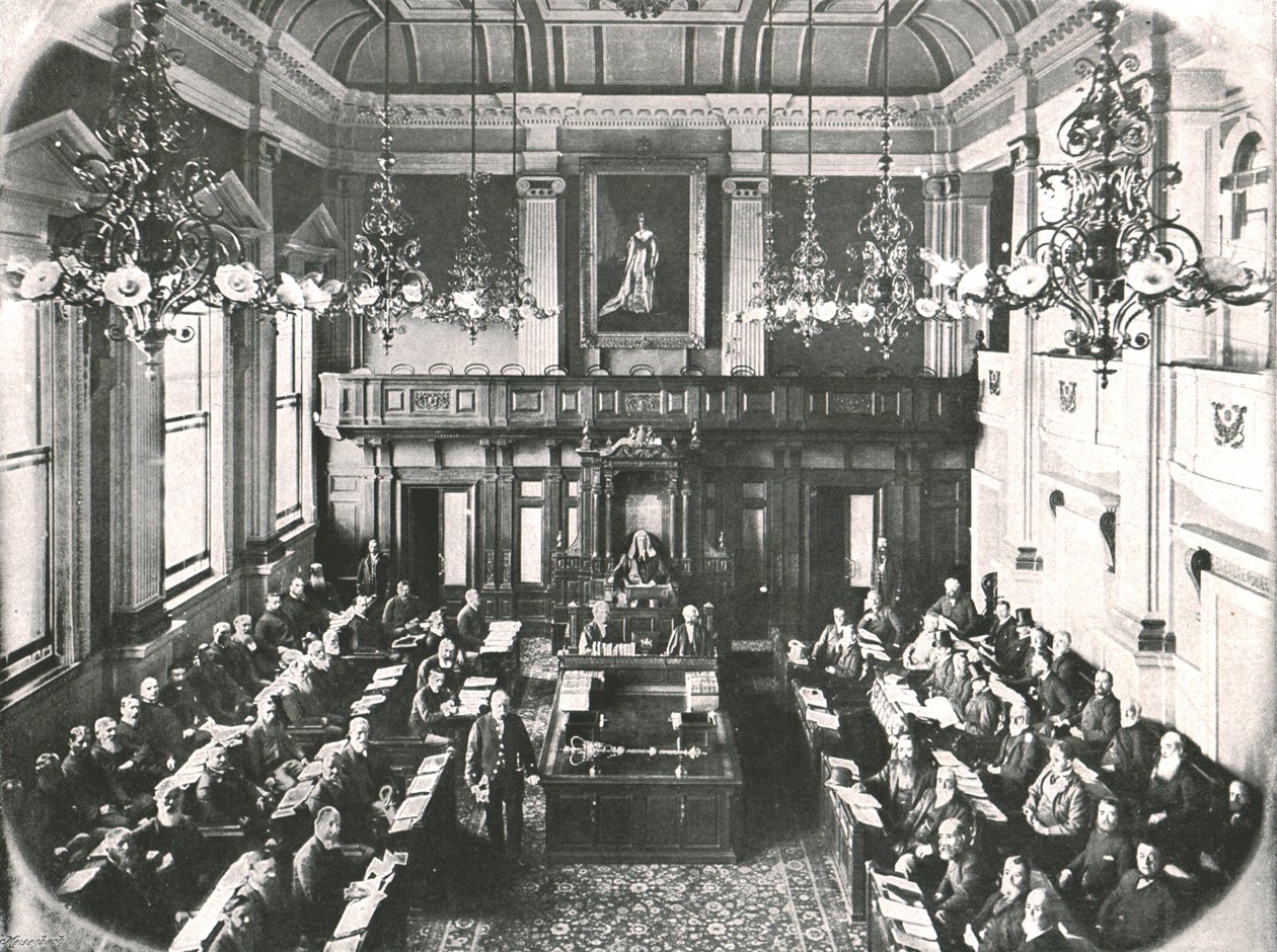 Wnętrze Domu Zgromadzenia, Kapsztad, RPA, 1895. autorstwa Unbekannt