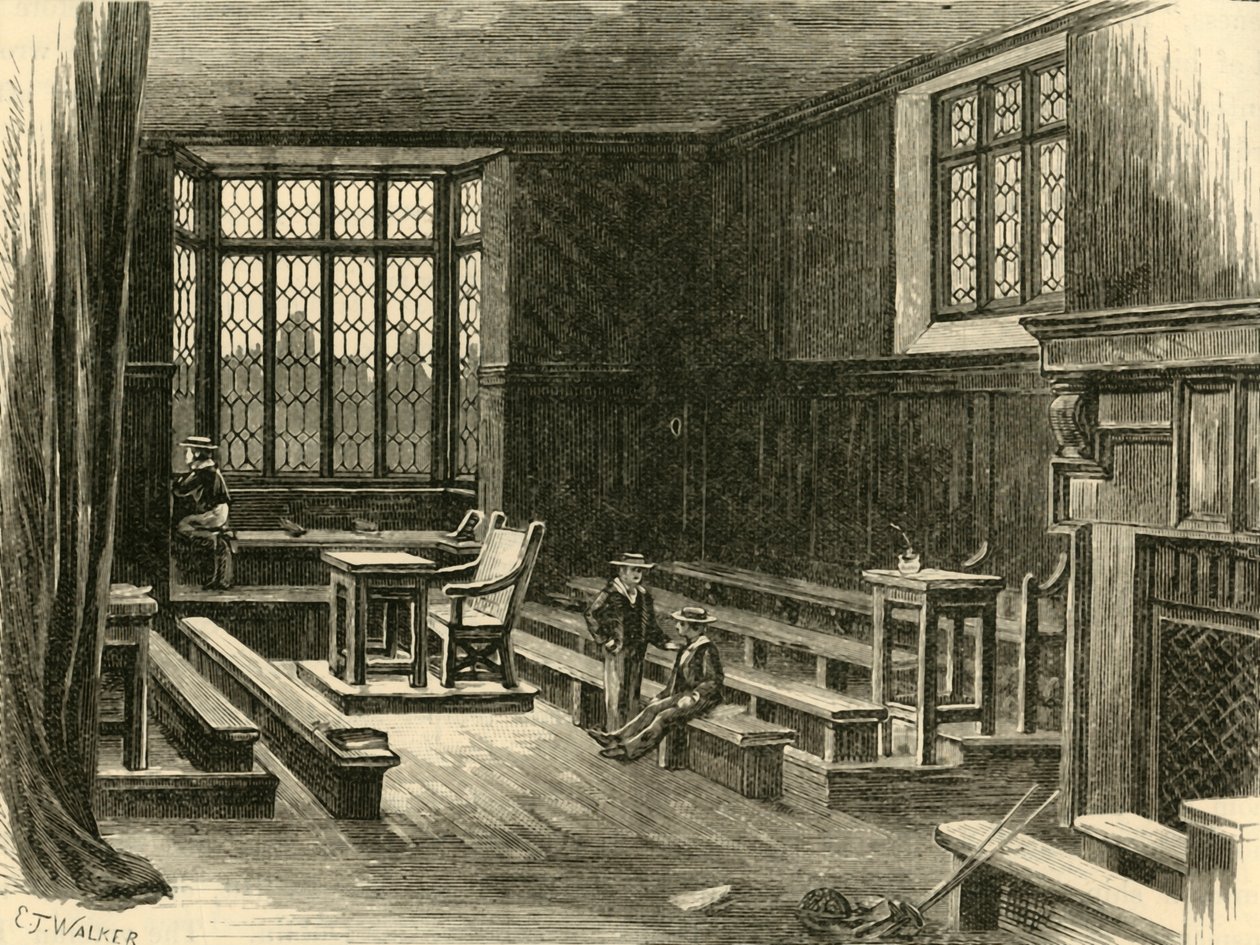 Wnętrze Starej Sali Szkolnej, 1898 r. autorstwa Unbekannt